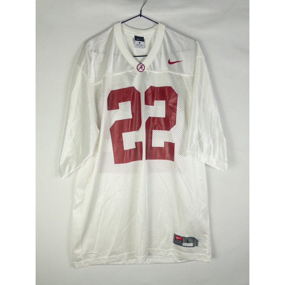 Nike Alabama Crimson Tide #22 Football Jersey Mens L White Crimson Streetwear Vi